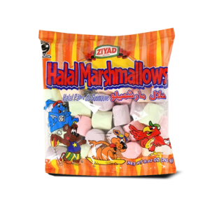 Ziyad Halal Fruit Flavored Marshmallows (24 x 8.82 oz Pkg)