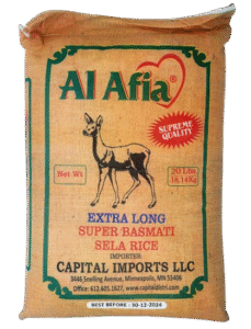 Premium AL-AFIA Extra Long Aged Super Basmati Sella Rice by Capital Distri