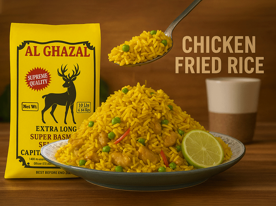 Chicken Fried Rice made with Al Ghazal Basmati Rice